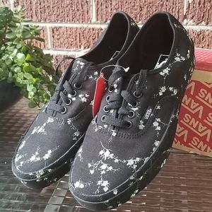 vans midnight floral authentic